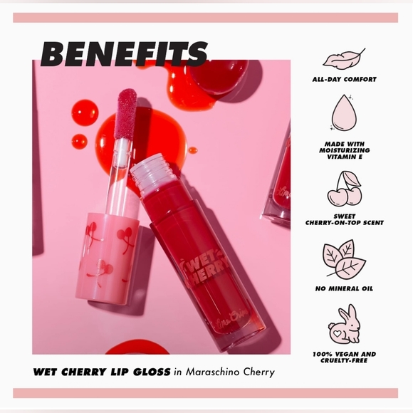 Sweet Cherry Lime Crime Wet Cherry Ultra-Shiny Lip Gloss Brand New in Box - Picture 12 of 16